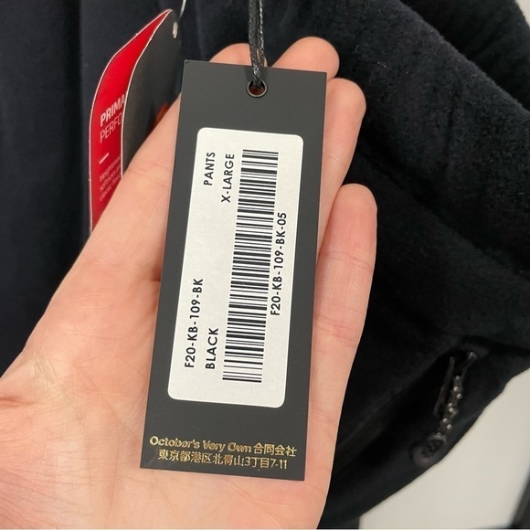 𝅺[xl] OVO NWT Men’s Black Canada Flag Primaloft Lightweight Fleece Sweatpant - Picture 12 of 13